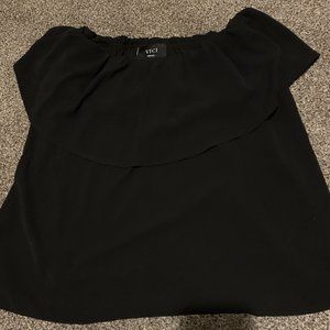 Black Vici Strapless Top